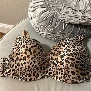 Cacique nearly new leopard print bra